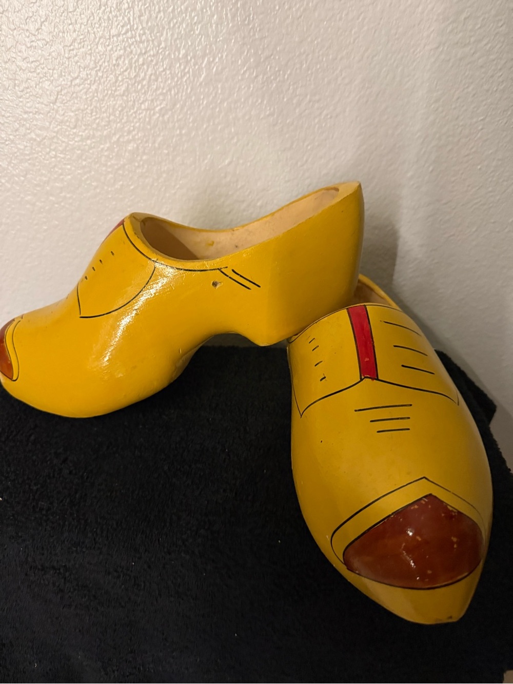 Men's Yellow Peep-Toe Clog Mules